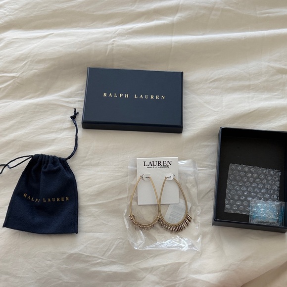 Ralph Lauren Accessories - Ralph Lauren Gold and Silver Hoop Earrings